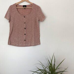 Cute Button Up Tee